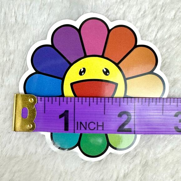 Murakami looking pillow, stickers and handmade bag charm keychain ALL NEW - Picture 8 of 9